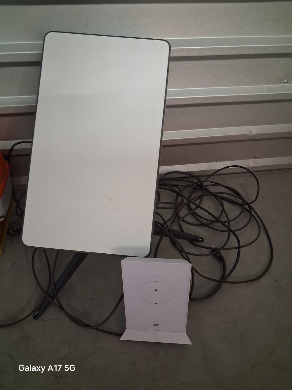 White Rectangular LED Panel Light with Stand